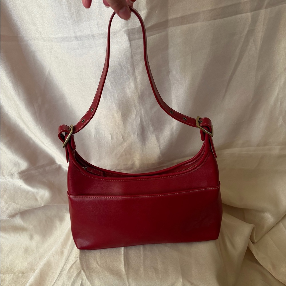 Red Crescent Shoulder Bag